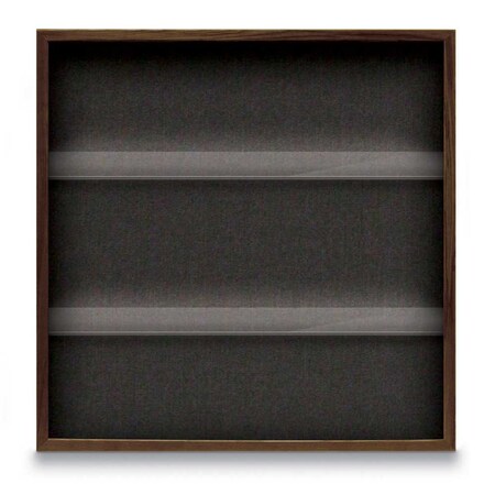 United Visual Products Outdoor Enclosed Combo Board, 48"x36", Satin Frame/Green & Apricot UVCB4836OD-GREEN-APRICOT